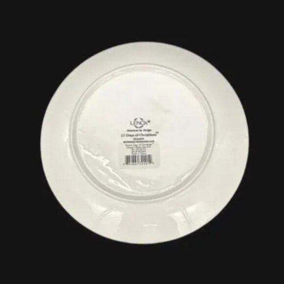 Lenox 12 Days of Christmas Porcelain Dessert Plates set of 4 NIB - Picture 8 of 11